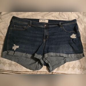 Hollister Low Rise Shortie Short Distressed